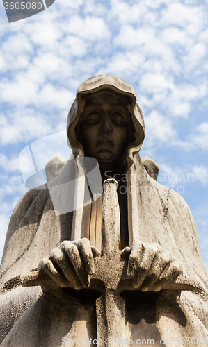 Image of Old cemetery statue