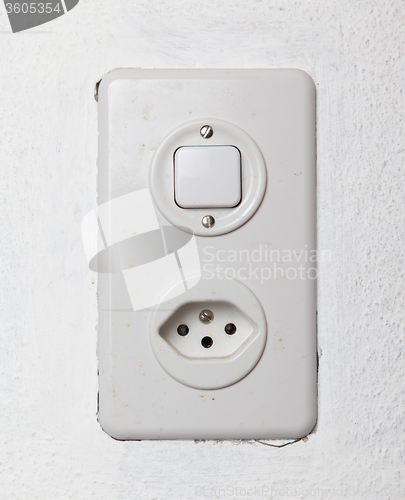 Image of AC power plug wall socket - Switzerland