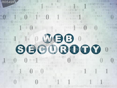 Image of Safety concept: Web Security on Digital Paper background