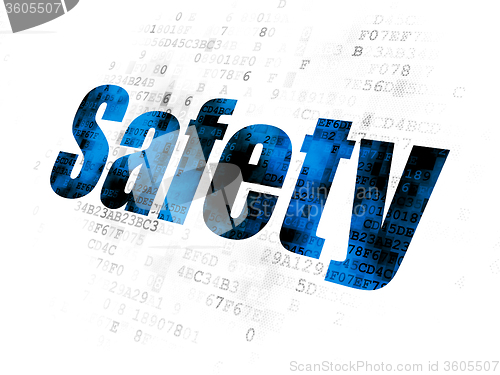 Image of Safety concept: Safety on Digital background