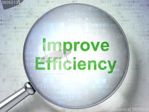 Image of Business concept: Improve Efficiency with optical glass