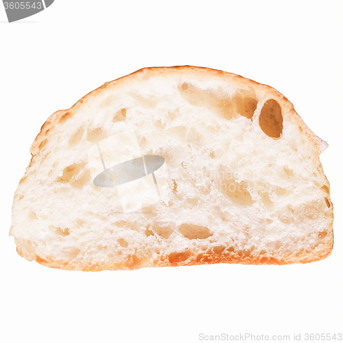 Image of Retro looking Bread slice isolated