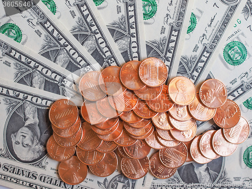 Image of Dollar coins and notes