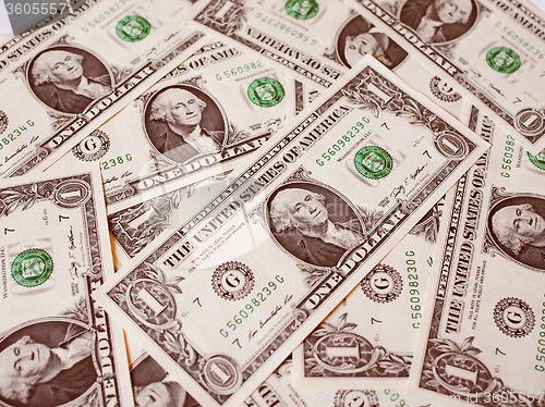 Image of Retro look Dollar notes 1 Dollar