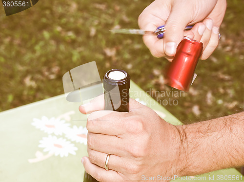 Image of Retro looking Bottle opening