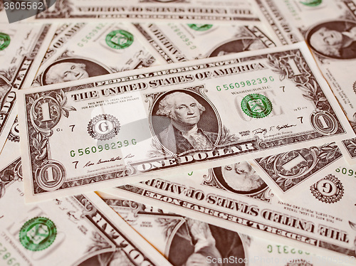 Image of Retro look Dollar notes 1 Dollar