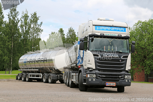 Image of White Scania R730 Euro 6 Tank Truck