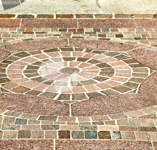 Image of brick in castellanza street lombardy  of a curch   marble