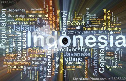 Image of Indonesia background concept glowing