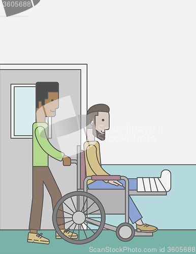 Image of Patient in wheelchair.