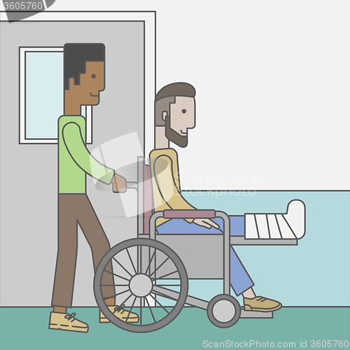 Image of Patient in wheelchair.