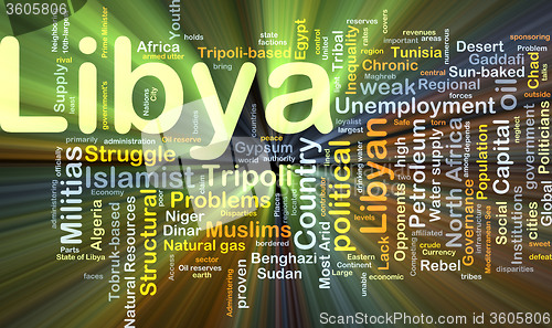 Image of Libya background concept glowing