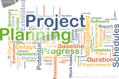 Image of Project planning background concept