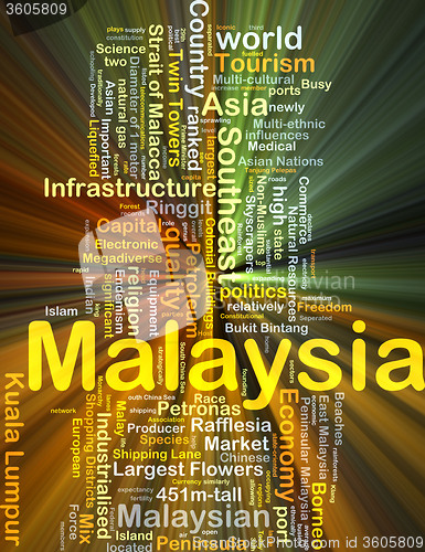 Image of Malaysia background concept glowing