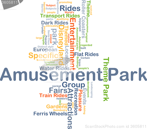 Image of Amusement park background concept