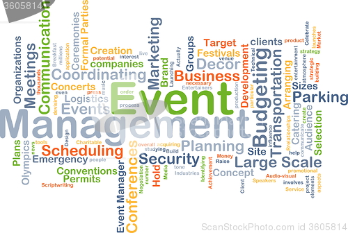 Image of Event management background concept