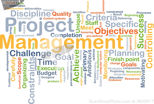 Image of Project management background concept