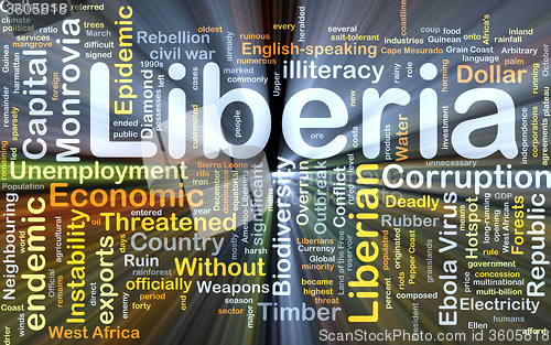 Image of Liberia background concept glowing