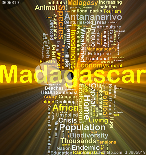 Image of Madagascar background concept glowing