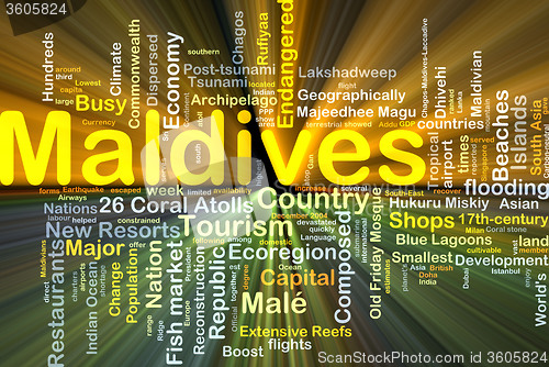 Image of Maldives background concept glowing