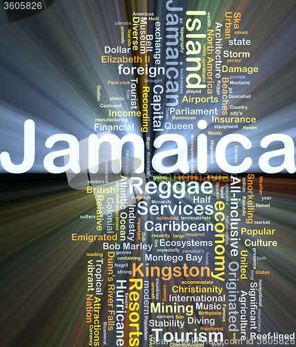 Image of Jamaica background concept glowing