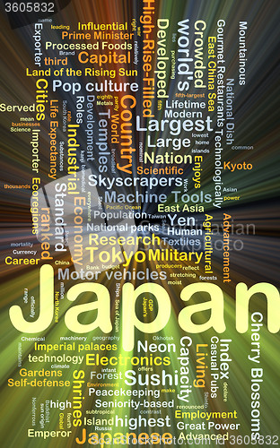Image of Japan background concept glowing