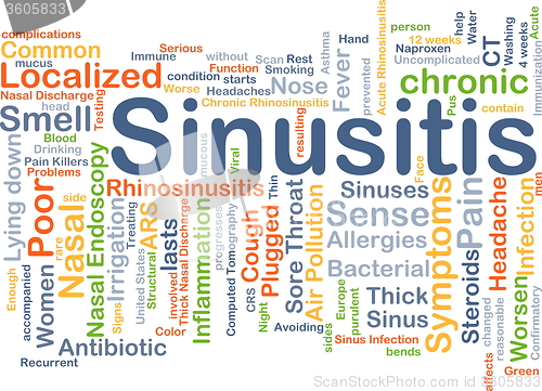 Image of Sinusitis background concept