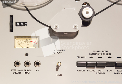Image of Vintage Audio Tape Panel