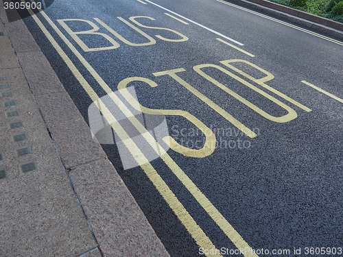 Image of Bus stop sign