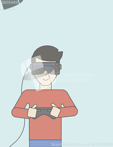 Image of Virtual relaity headset.