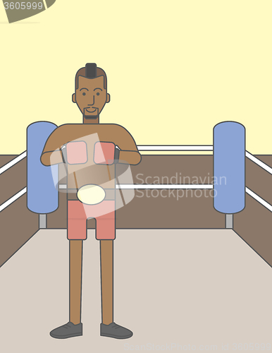 Image of Boxer african man.