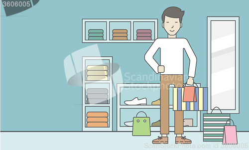 Image of Man in store.