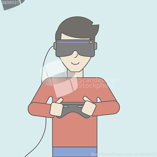 Image of Virtual relaity headset.
