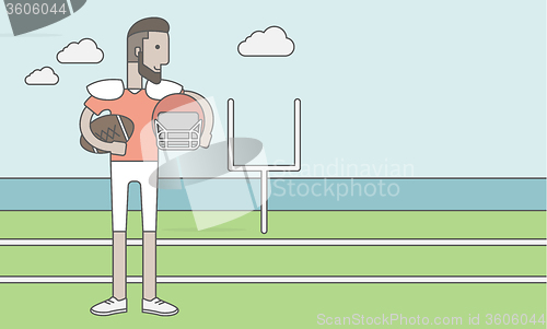 Image of Rugby player man.