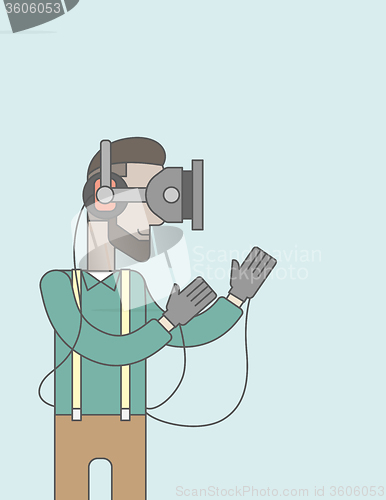 Image of Virtual relaity headset.