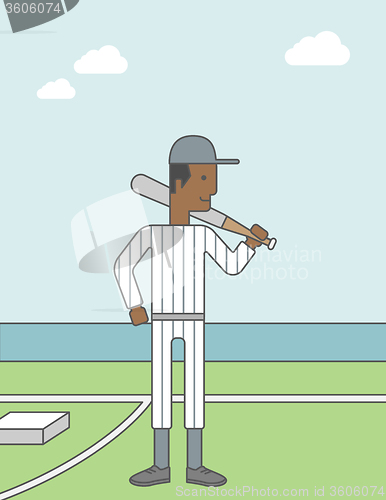 Image of Baseball player man.
