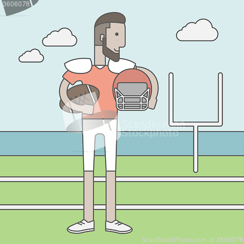 Image of Rugby player man.