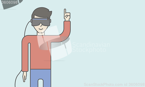 Image of Virtual relaity headset.