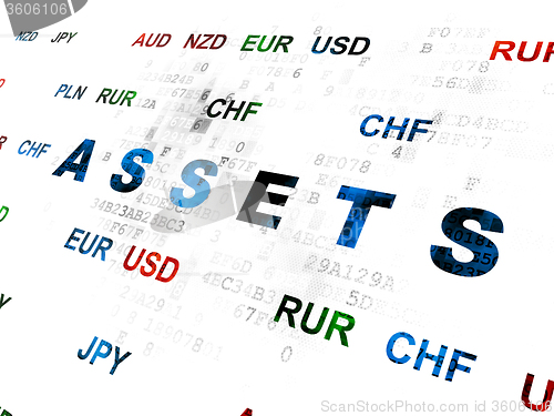 Image of Banking concept: Assets on Digital background