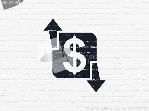 Image of Finance concept: Finance on wall background