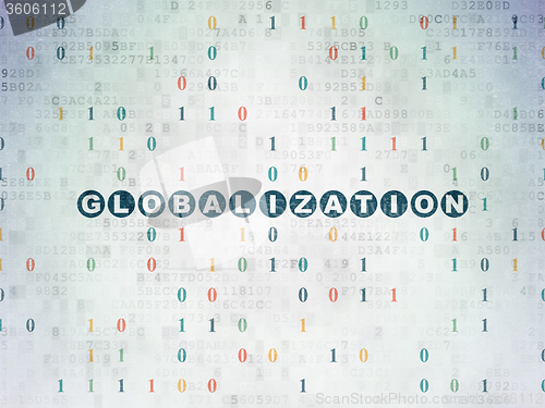 Image of Business concept: Globalization on Digital Paper background