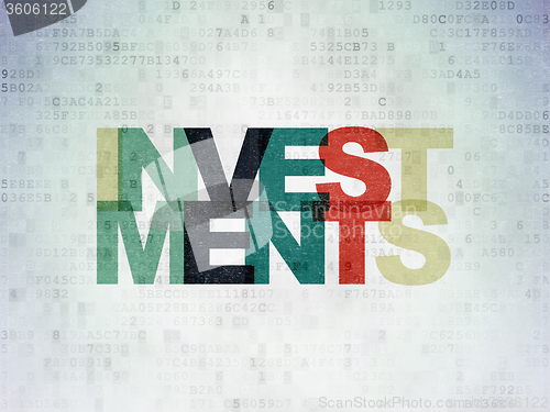 Image of Banking concept: Investments on Digital Paper background