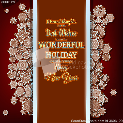 Image of Winter holiday background. EPS 10