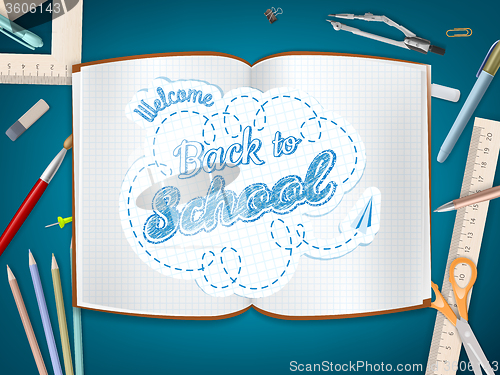 Image of Back to School background. EPS 10 