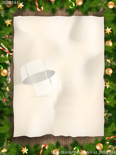 Image of Christmas fir tree. EPS 10