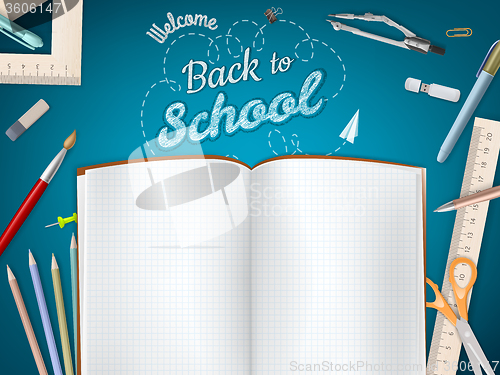 Image of Back to School background. EPS 10 