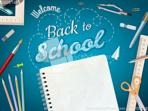 Image of Back to School background. EPS 10 