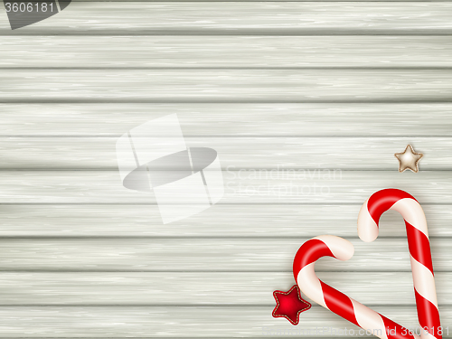 Image of Christmas candy canes. EPS 10