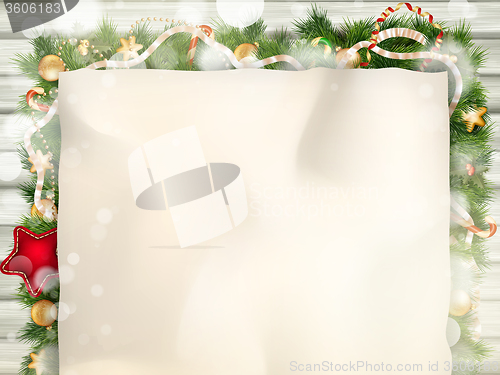 Image of Christmas fir tree. EPS 10