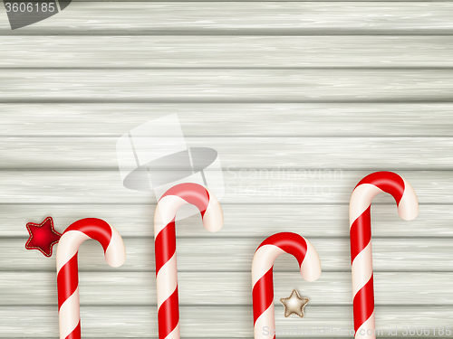 Image of Christmas wooden background. EPS 10